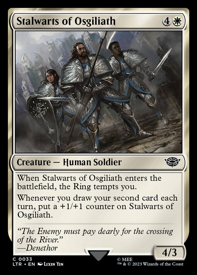Stalwarts of Osgiliath 33 (Universes Beyond: The Lord of the Rings: Tales of Middle-earth)  - Foil | Good Games Cannington