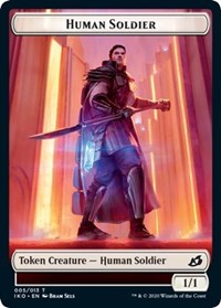 Human Soldier (005) // Zombie Double-Sided Token [Commander 2020 Tokens] | Good Games Cannington