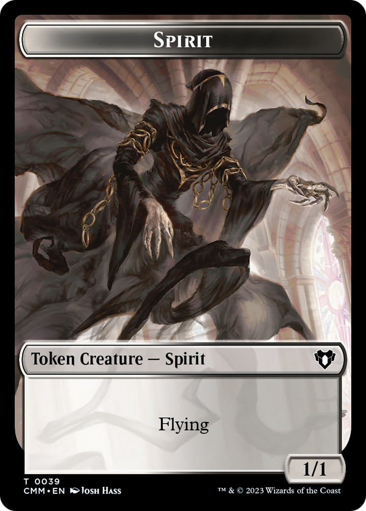 Spirit (0039) // Bird Illusion Double-Sided Token [Commander Masters Tokens] | Good Games Cannington