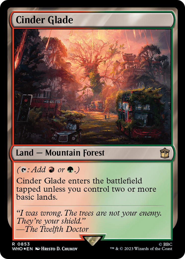 Cinder Glade (Surge Foil) [Doctor Who] | Good Games Cannington
