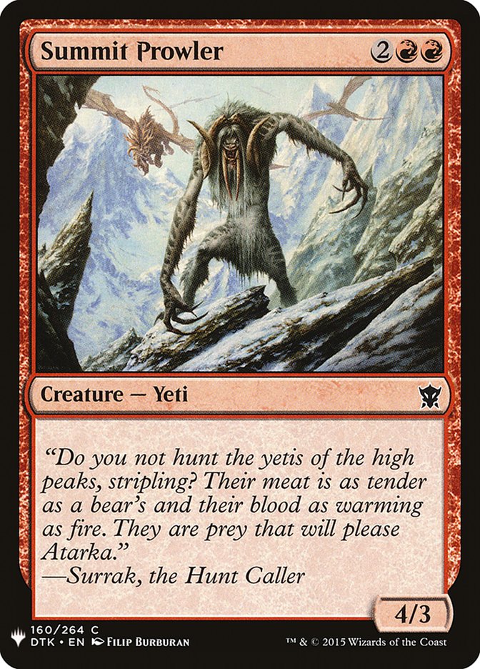 Summit Prowler [Mystery Booster] | Good Games Cannington