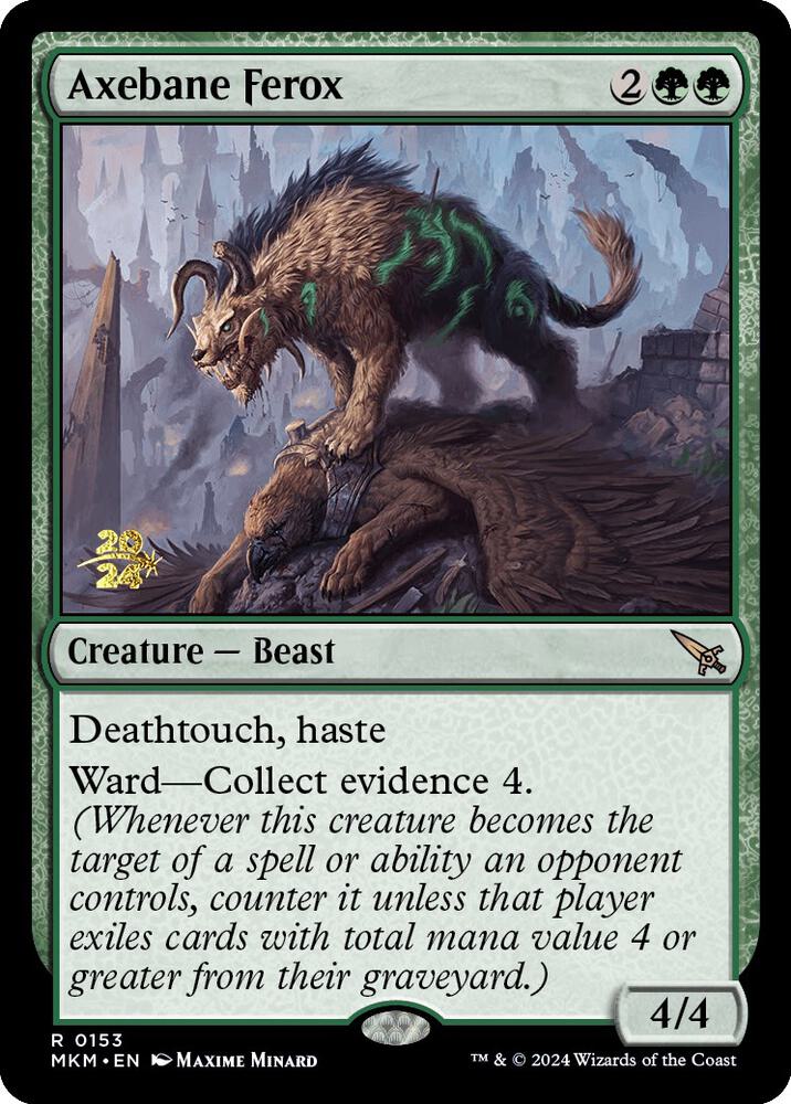 Axebane Ferox 153s/182 (Prerelease Cards)  - PreRelease Foil | Good Games Cannington
