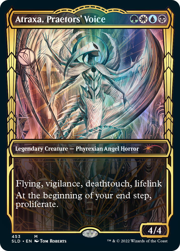 Atraxa, Praetors' Voice (Showcase Gilded Foil) [Secret Lair Drop Series] | Good Games Cannington