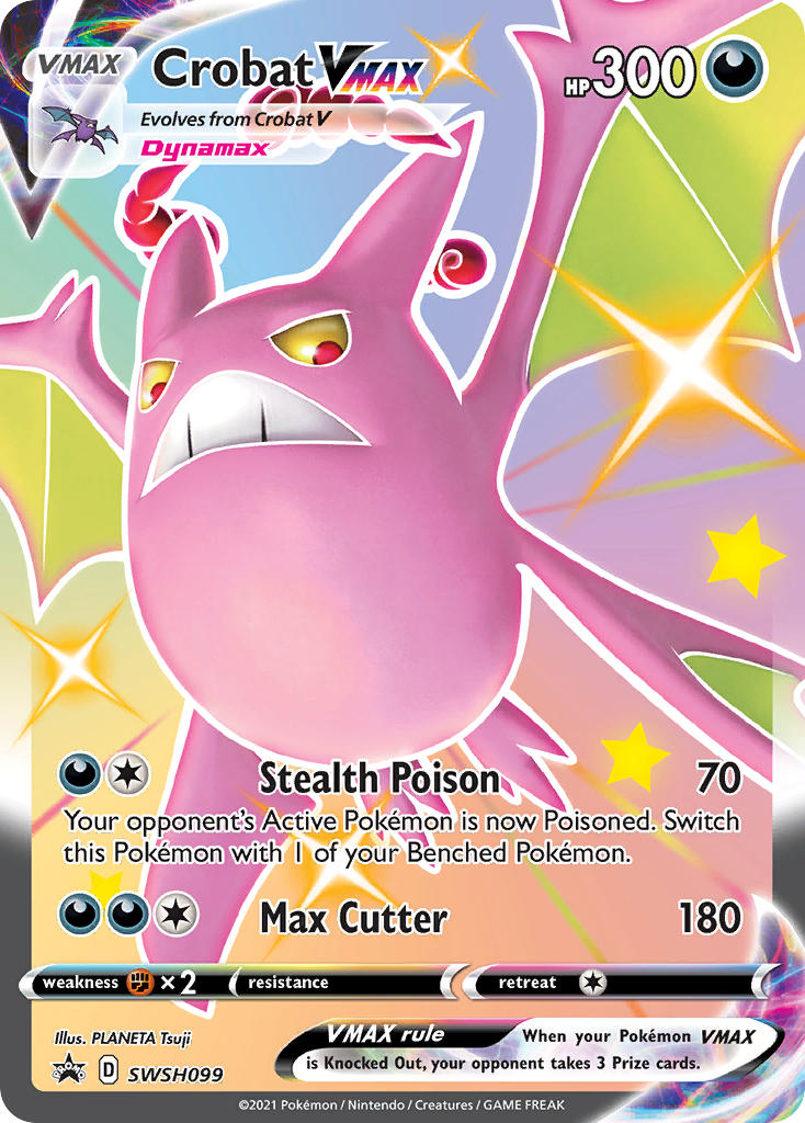 Crobat VMAX (SWSH099) (Jumbo Card) [Sword & Shield: Black Star Promos] | Good Games Cannington