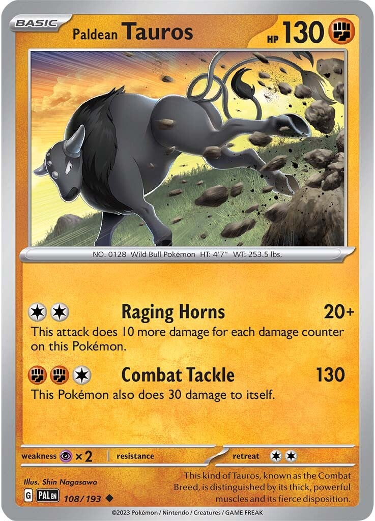 Paldean Tauros (108/193) [Scarlet & Violet: Paldea Evolved] | Good Games Cannington