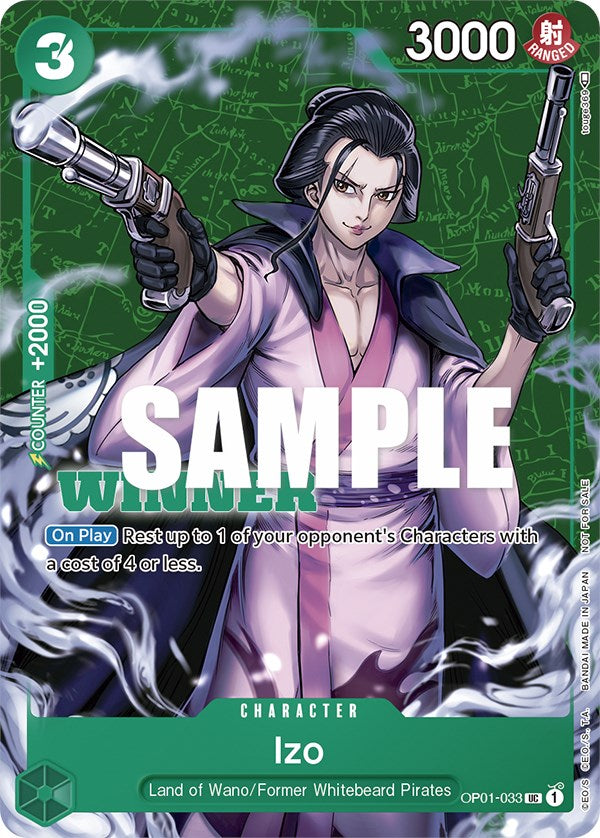 Izo (Tournament Pack Vol. 2) [Winner] [One Piece Promotion Cards] | Good Games Cannington