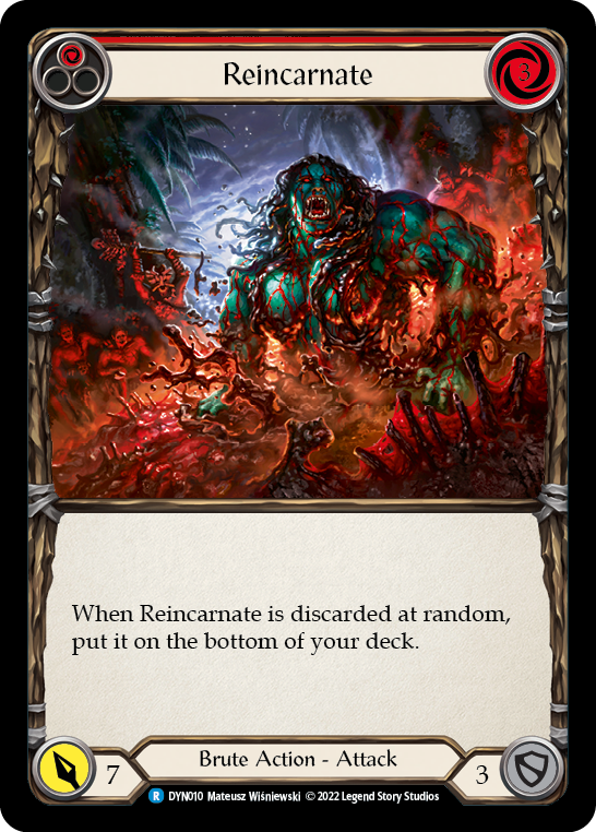 Reincarnate (Red) [DYN010] (Dynasty)  Rainbow Foil | Good Games Cannington