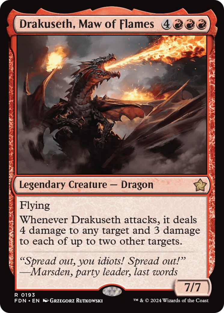 Drakuseth, Maw of Flames [Foundations] | Good Games Cannington