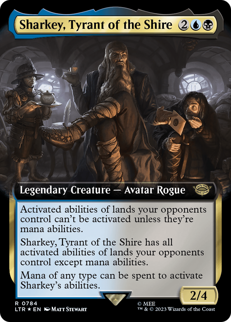 Sharkey, Tyrant of the Shire (Extended Art) (Surge Foil) [The Lord of the Rings: Tales of Middle-Earth] | Good Games Cannington