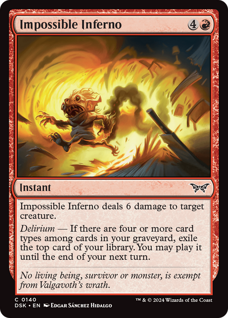 Impossible Inferno [Duskmourn: House of Horror] | Good Games Cannington