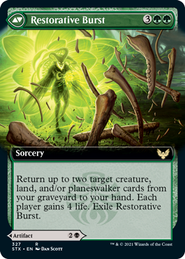Pestilent Cauldron // Restorative Burst (Extended Art) [Strixhaven: School of Mages] | Good Games Cannington