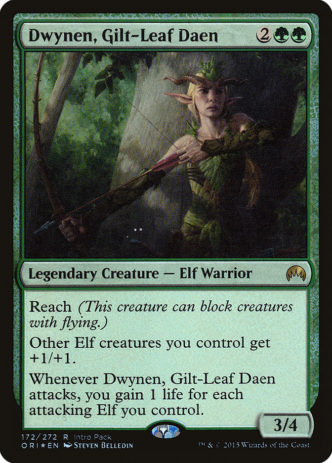 Dwynen, Gilt-Leaf Daen (Intro Pack) [Magic Origins Promos] | Good Games Cannington