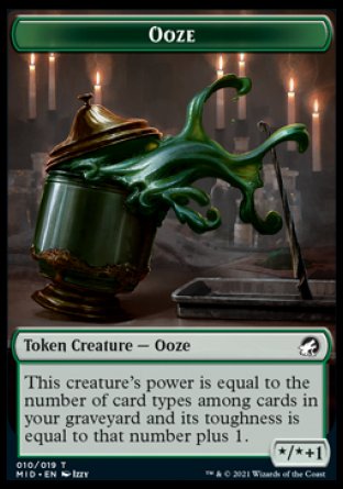 Clue // Ooze Double-Sided Token [Innistrad: Midnight Hunt Tokens] | Good Games Cannington