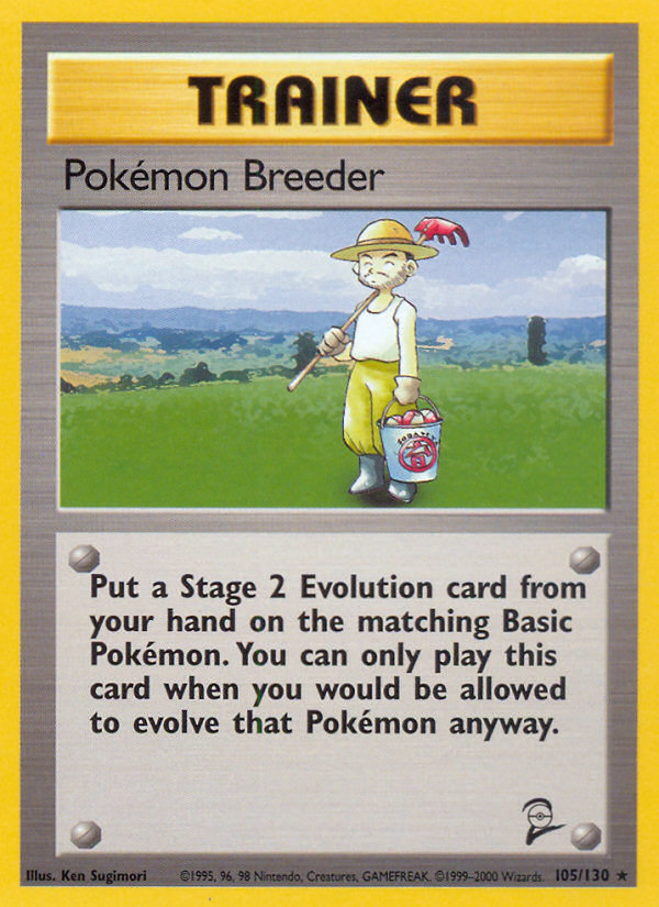 Pokemon Breeder (105/130) [Base Set 2] | Good Games Cannington