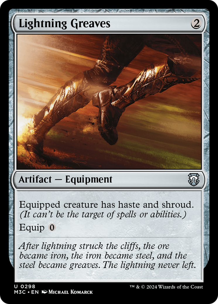 Lightning Greaves [Modern Horizons 3 Commander] | Good Games Cannington