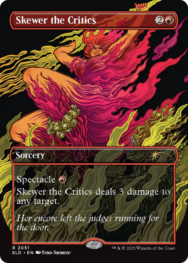 Skewer the Critics (2051) (Rainbow Foil) [Secret Lair Drop Series] | Good Games Cannington