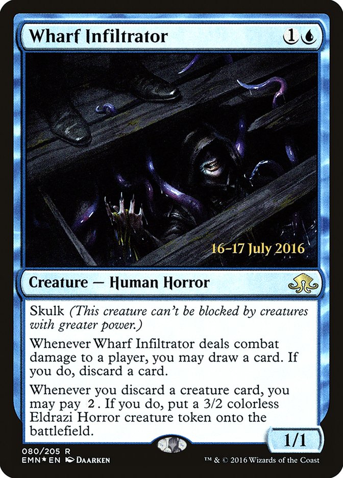 Wharf Infiltrator [Eldritch Moon Prerelease Promos] | Good Games Cannington