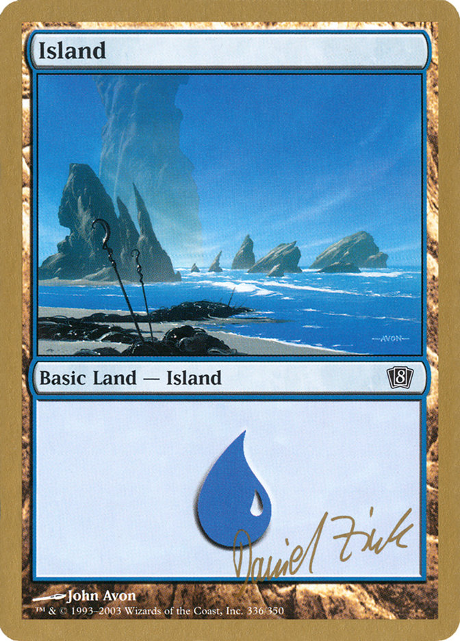 Island (dz336) (Daniel Zink) [World Championship Decks 2003] | Good Games Cannington