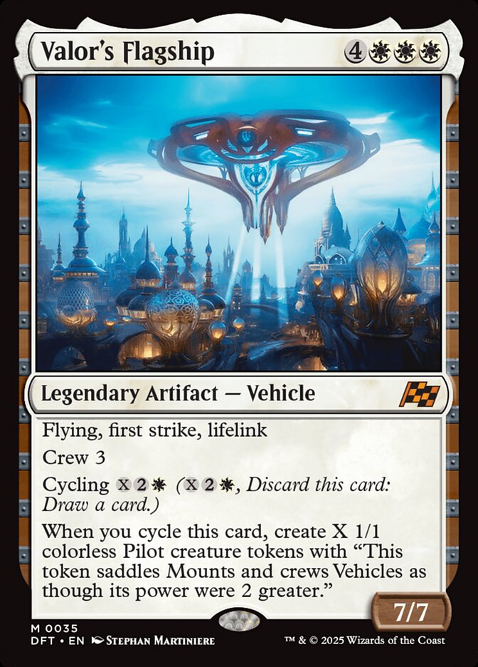Valor's Flagship 35 (Aetherdrift)  - Foil | Good Games Cannington