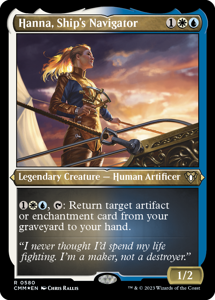 Hanna, Ship's Navigator (Foil Etched) [Commander Masters] | Good Games Cannington