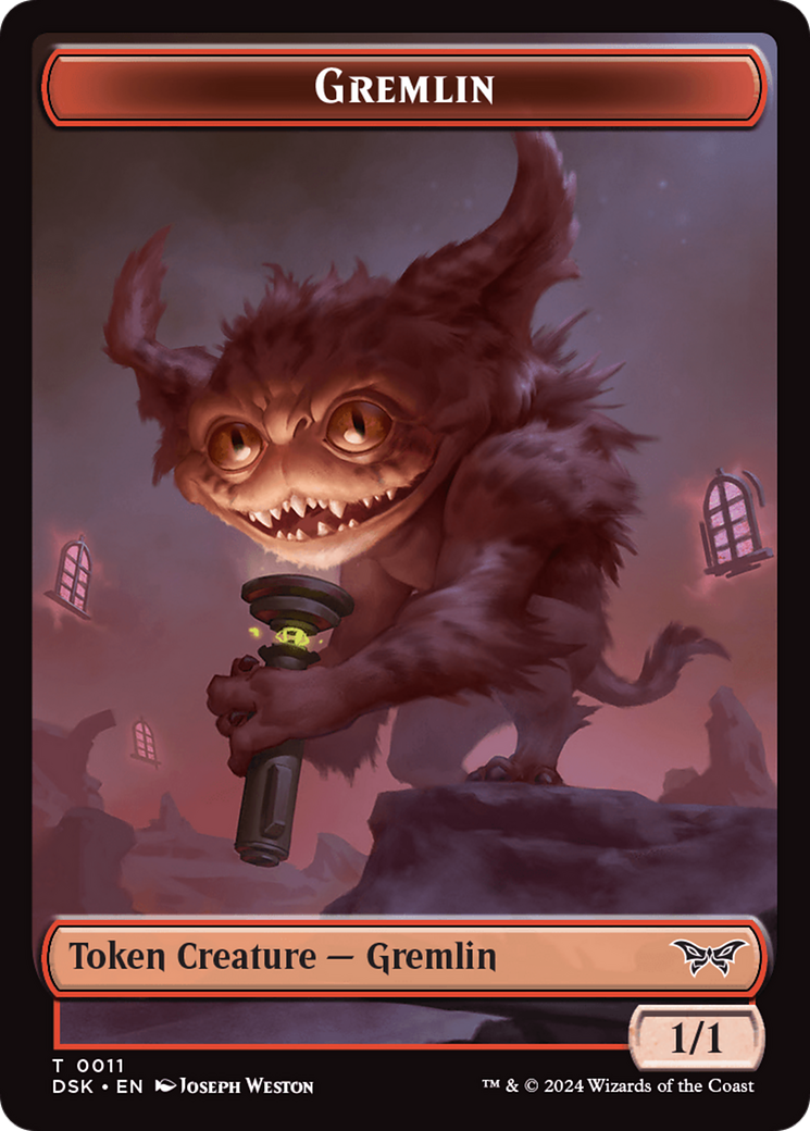 Gremlin Token [Duskmourn: House of Horror Tokens] | Good Games Cannington