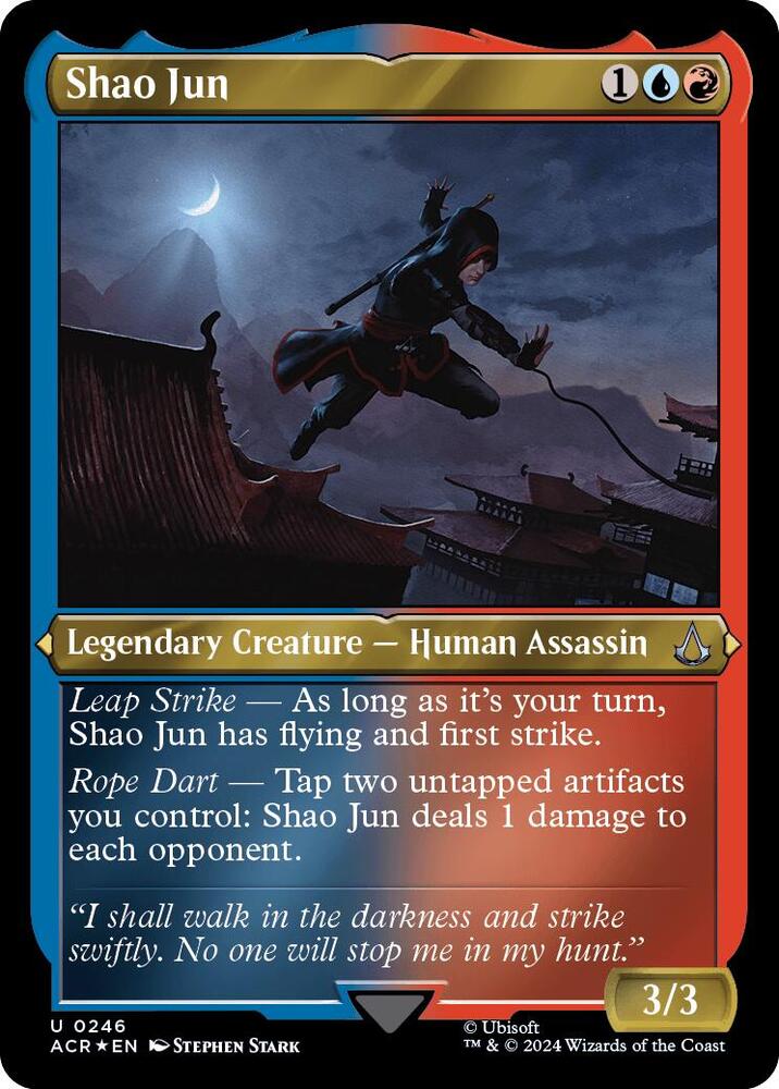 Shao Jun 246 (Universes Beyond: Assassin's Creed)  - Etched Foil | Good Games Cannington