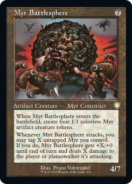Myr Battlesphere Retro Frame 151 (Commander: The Brothers' War)  | Good Games Cannington