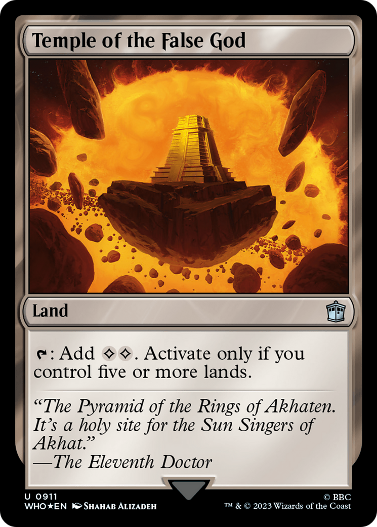Temple of the False God (Surge Foil) [Doctor Who] | Good Games Cannington