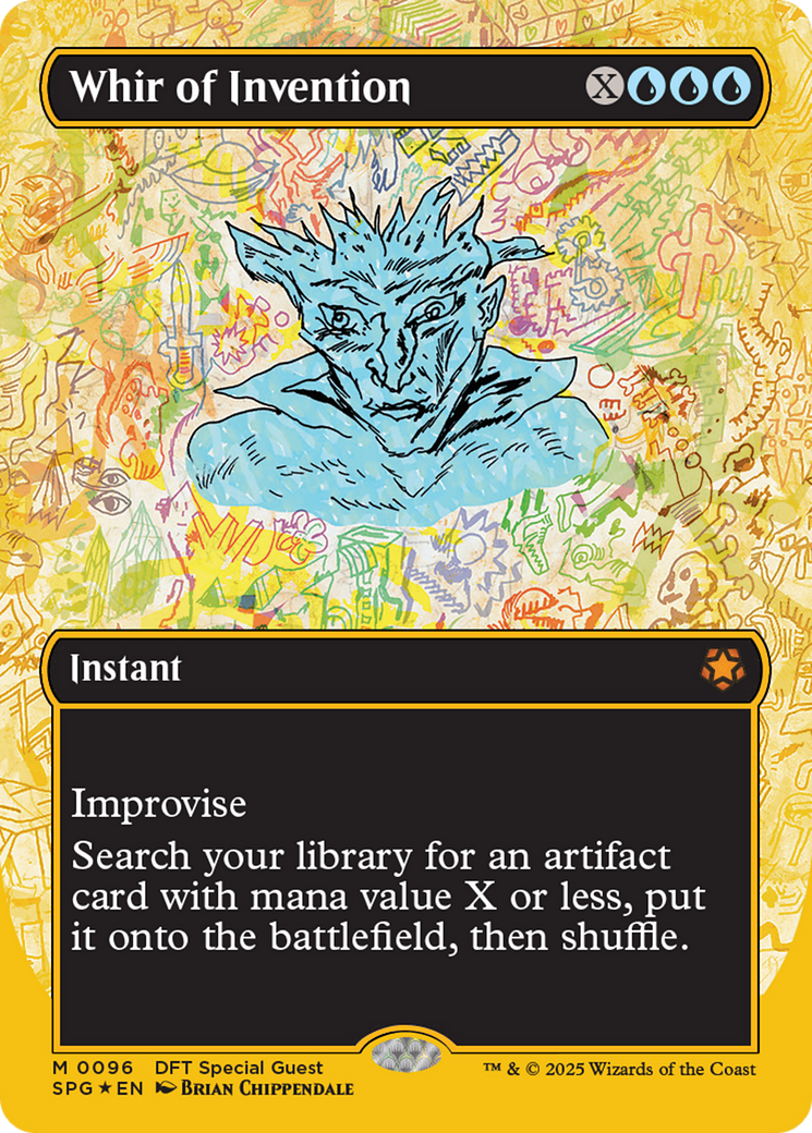 Whir of Invention (Borderless) (First-Place Foil) [Aetherdrift Special Guests] | Good Games Cannington