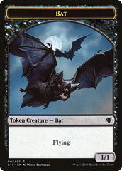 Bat // Vampire Double-Sided Token [Commander 2017 Tokens] | Good Games Cannington