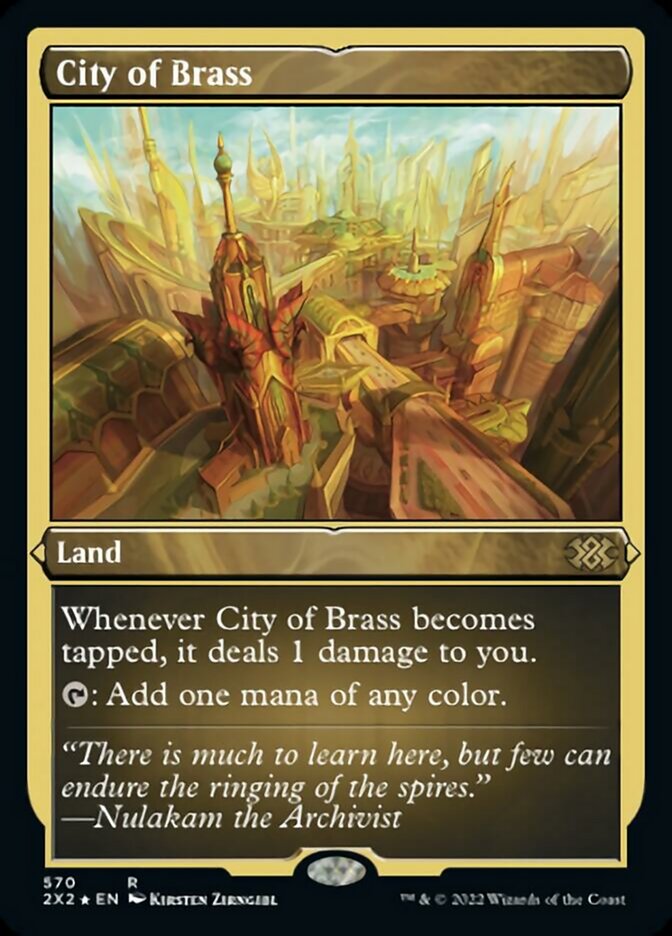 City of Brass (Foil Etched) [Double Masters 2022] | Good Games Cannington