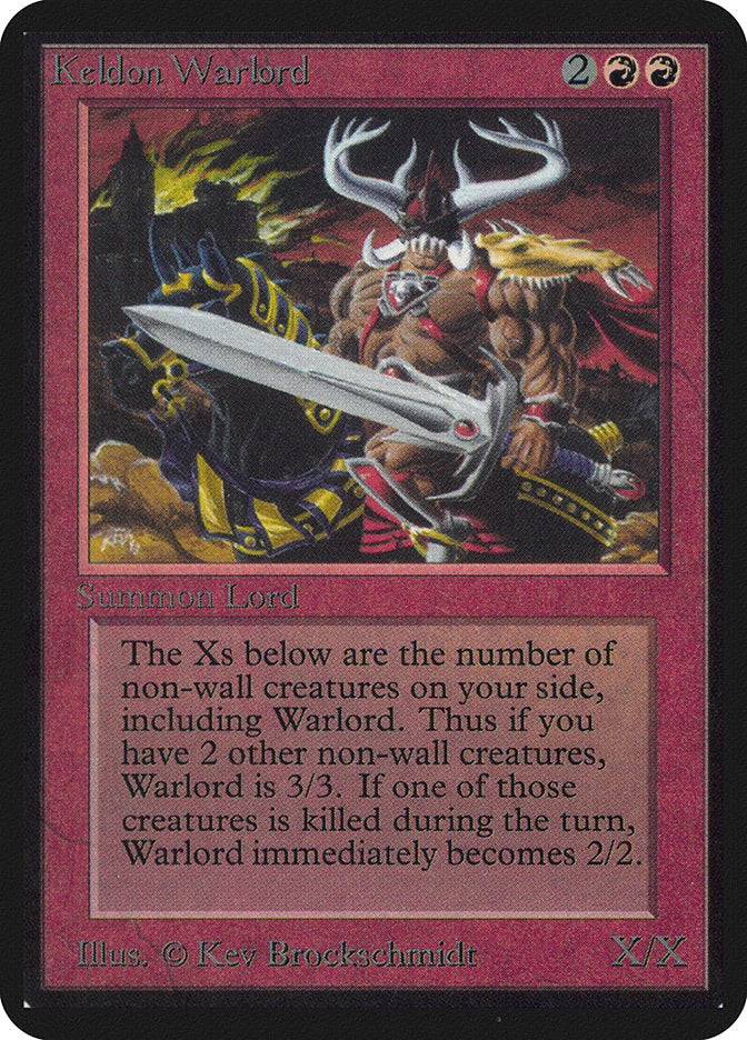 Keldon Warlord [Alpha Edition] | Good Games Cannington