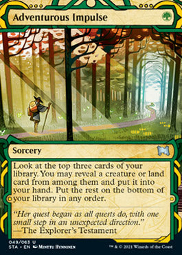 Adventurous Impulse (Foil Etched) [Strixhaven: School of Mages Mystical Archive] | Good Games Cannington