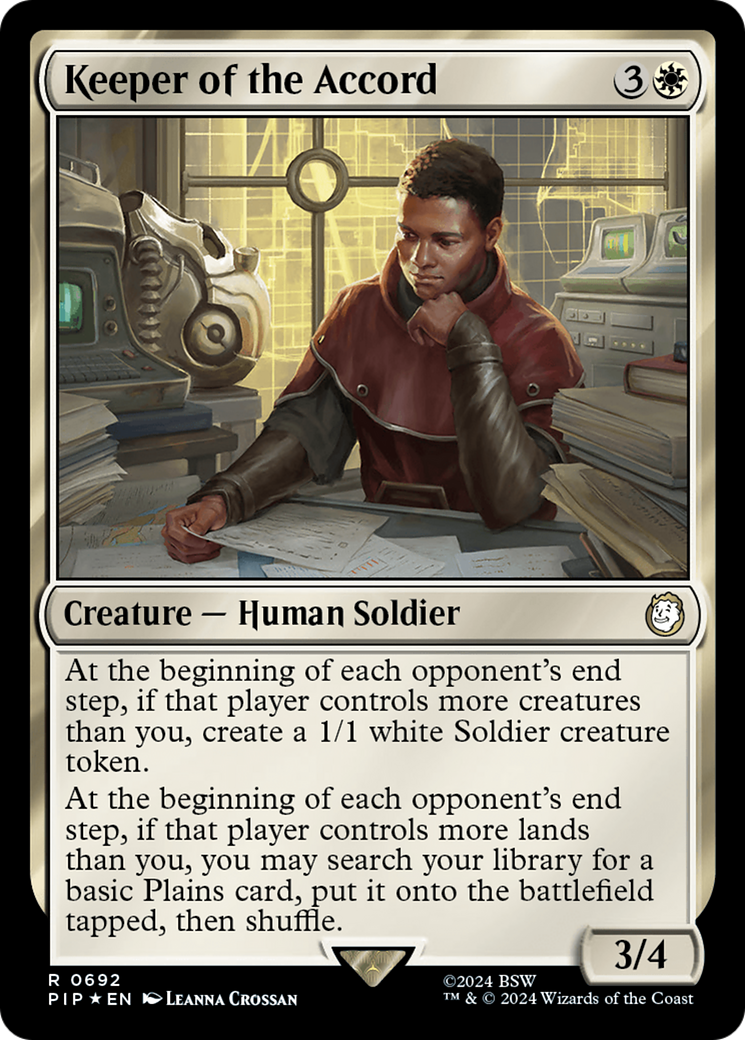 Keeper of the Accord (Surge Foil) [Fallout] | Good Games Cannington