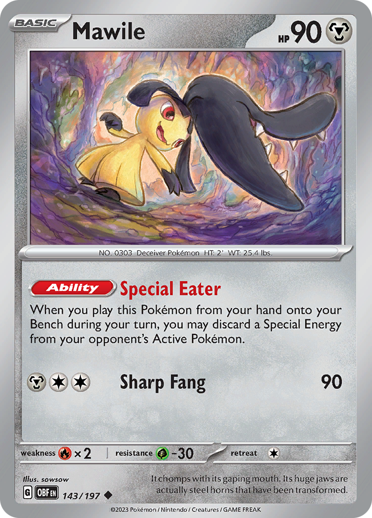 Mawile (143/197) [Scarlet & Violet: Obsidian Flames] | Good Games Cannington