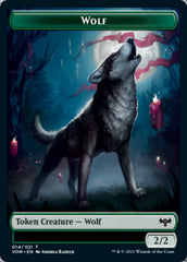Blood // Wolf (014) Double-Sided Token [Innistrad: Crimson Vow Tokens] | Good Games Cannington