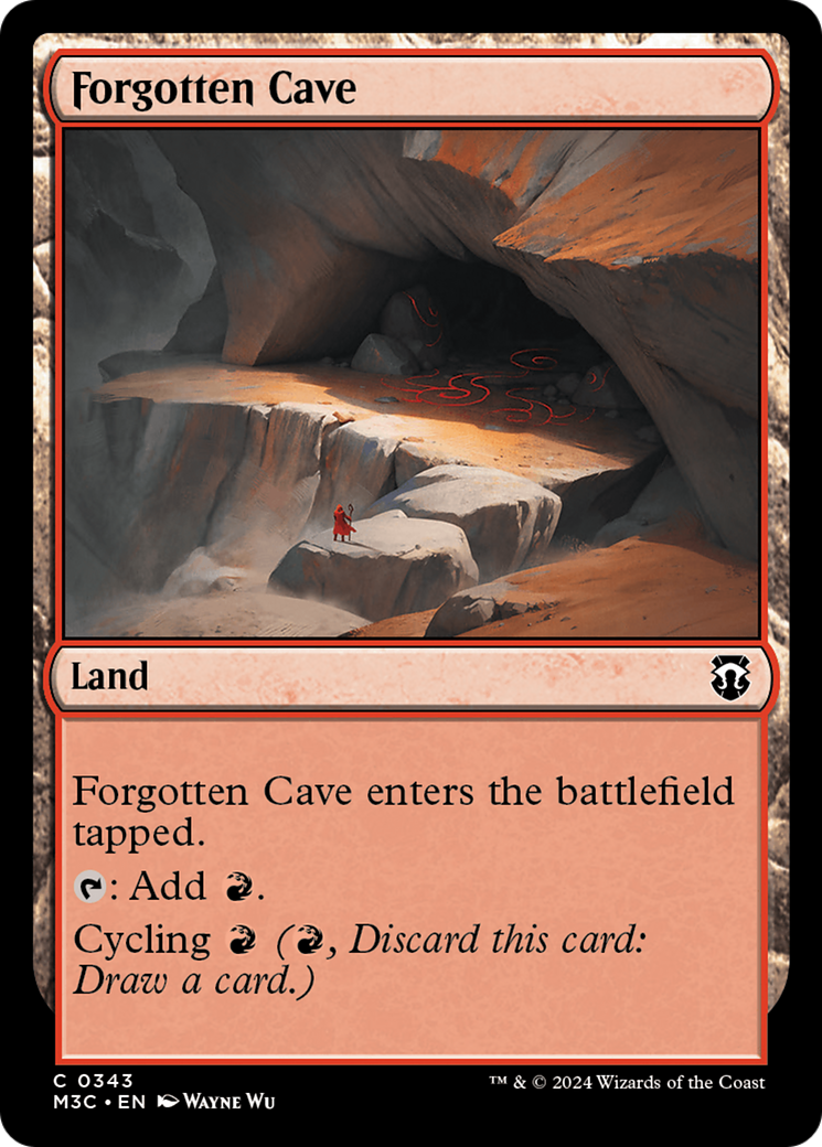 Forgotten Cave (Ripple Foil) [Modern Horizons 3 Commander] | Good Games Cannington
