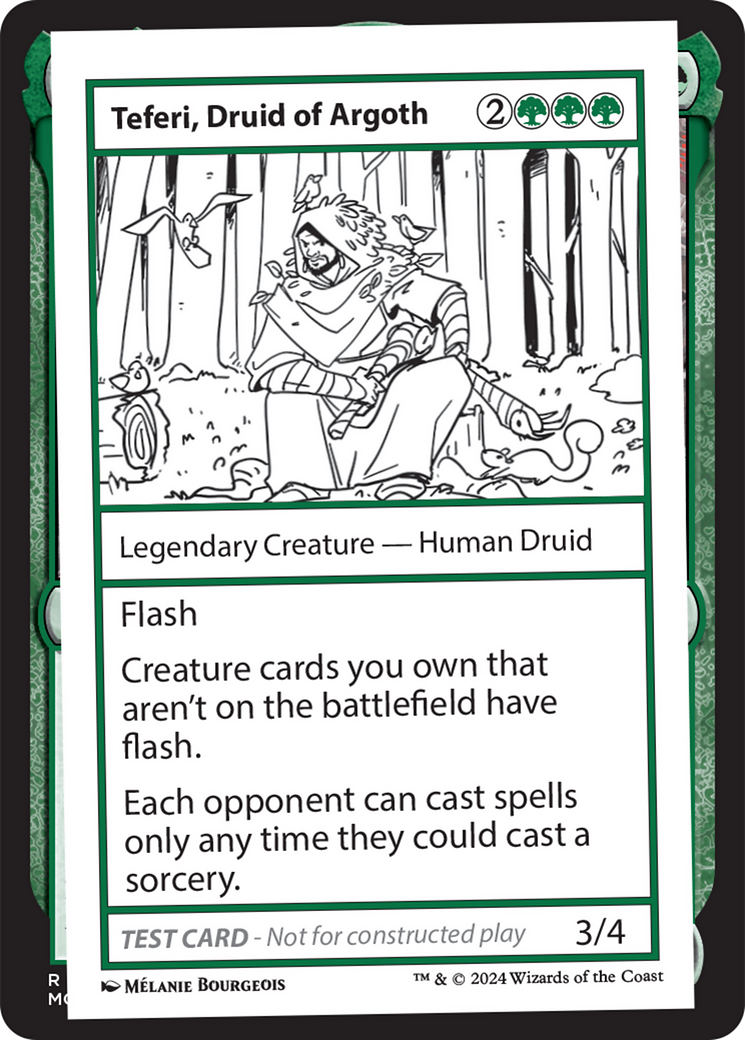 Teferi, Druid of Argoth [Mystery Booster 2 Playtest Cards] | Good Games Cannington