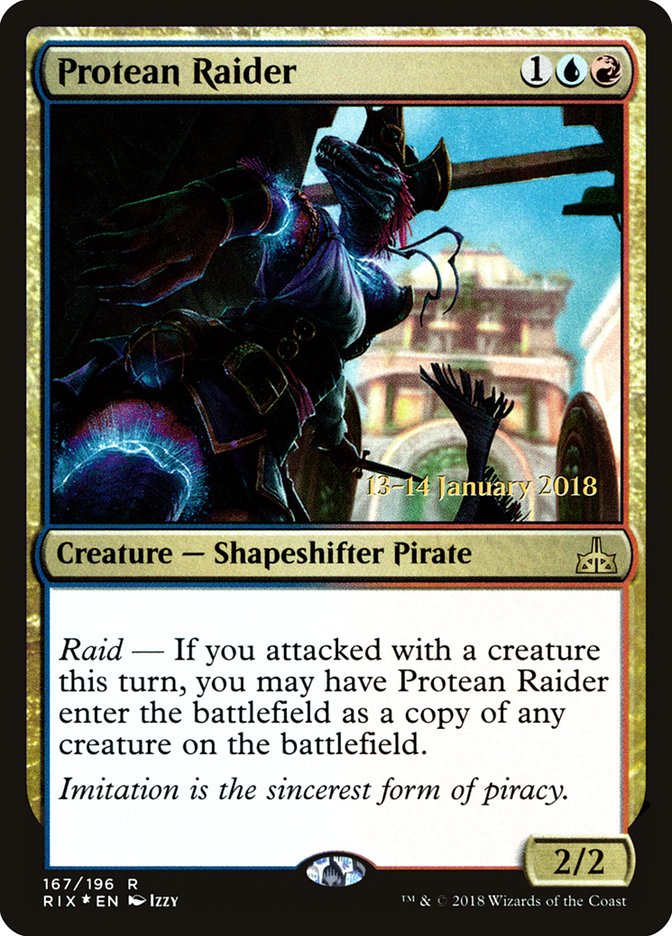 Protean Raider [Rivals of Ixalan Prerelease Promos] | Good Games Cannington