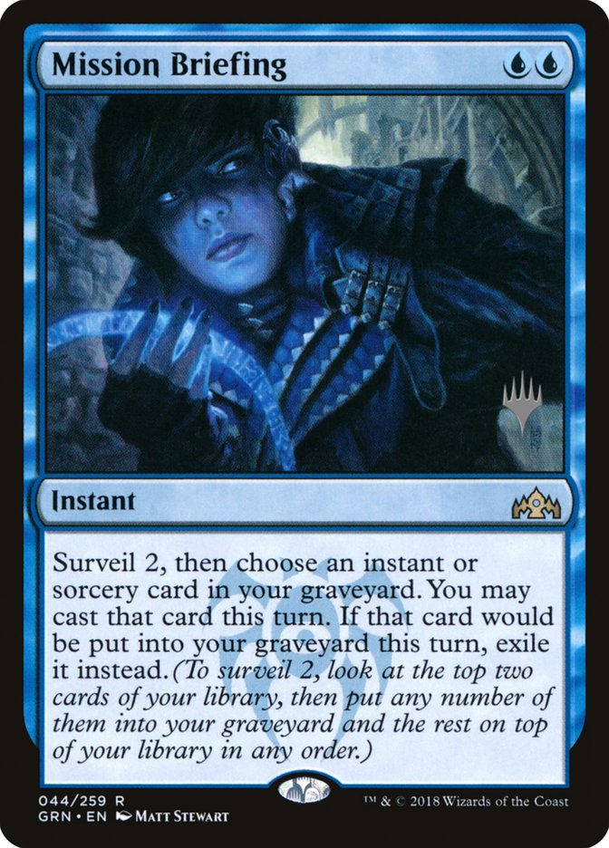 Mission Briefing (Promo Pack) [Guilds of Ravnica Promos] | Good Games Cannington