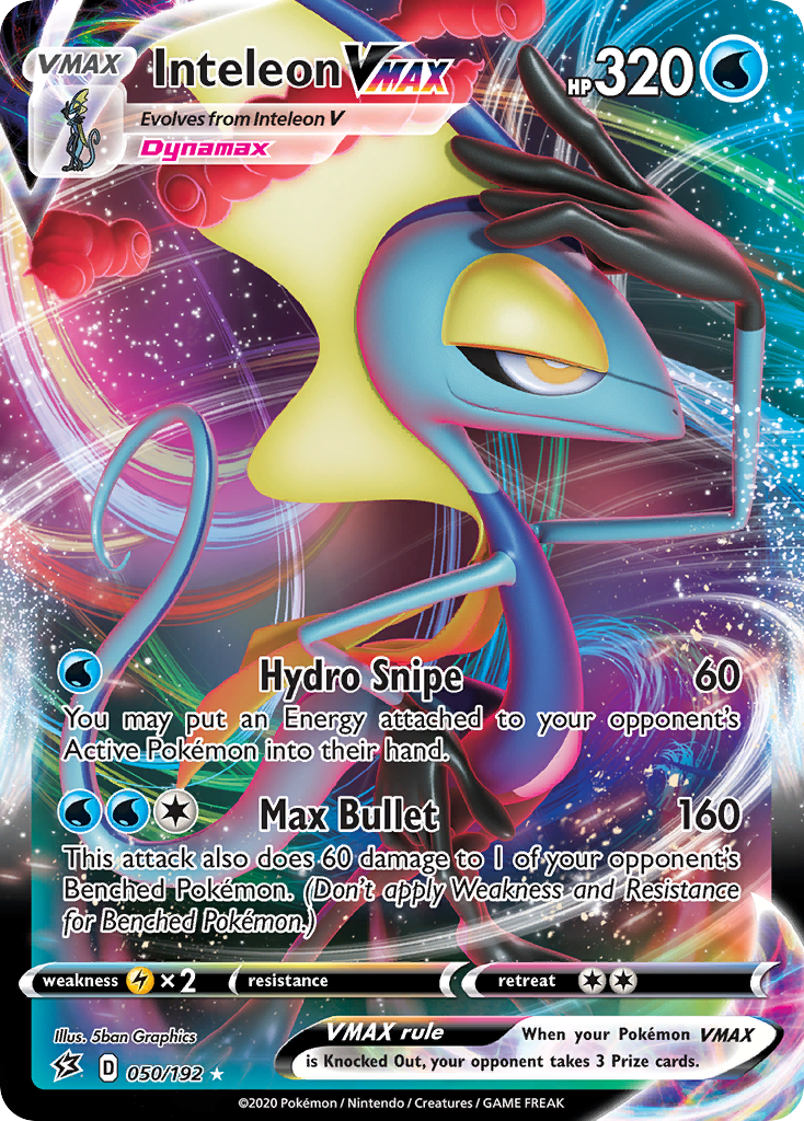 Inteleon VMAX (050/192) [Sword & Shield: Rebel Clash] | Good Games Cannington