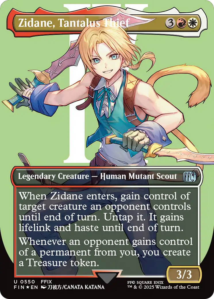 Zidane, Tantalus Thief (Borderless) (Surge Foil) [FINAL FANTASY] | Good Games Cannington