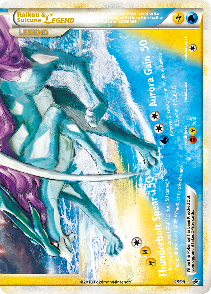 Raikou & Suicune LEGEND (93/95) [HeartGold & SoulSilver: Unleashed] | Good Games Cannington