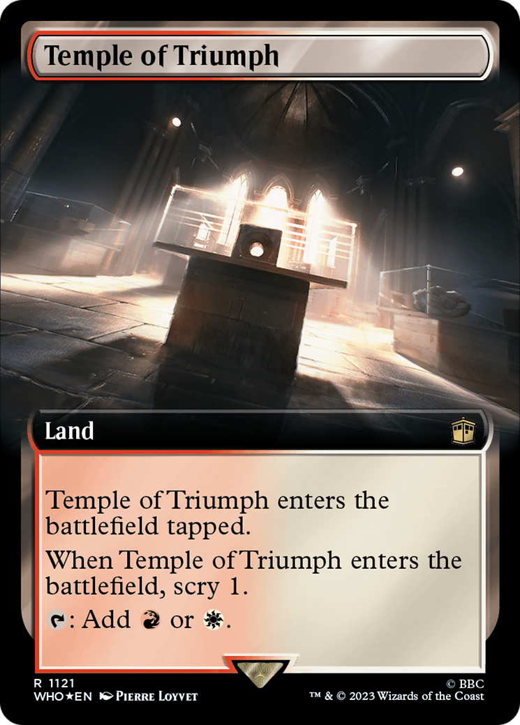Temple of Triumph (Extended Art) (Surge Foil) [Doctor Who] | Good Games Cannington