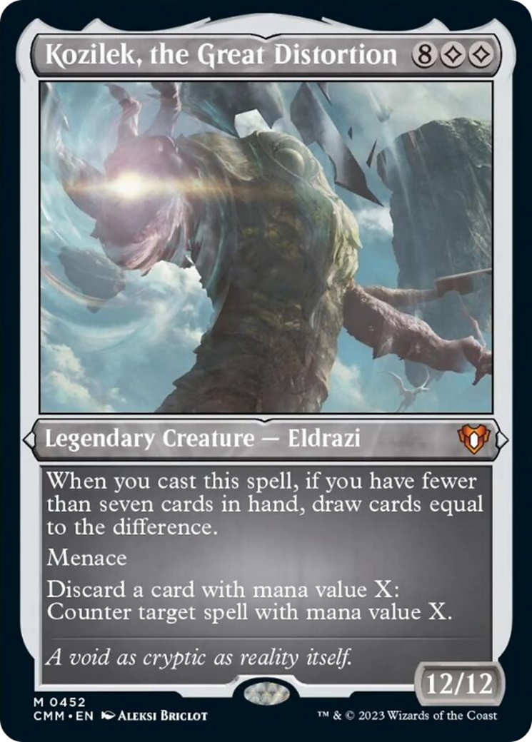 Kozilek, the Great Distortion (Foil Etched) [Commander Masters] | Good Games Cannington