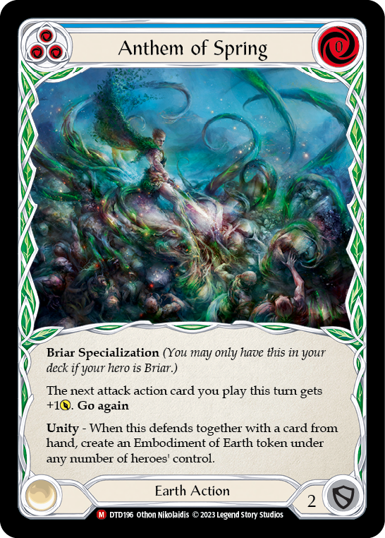 Anthem of Spring [DTD196] (Dusk Till Dawn)  Rainbow Foil | Good Games Cannington