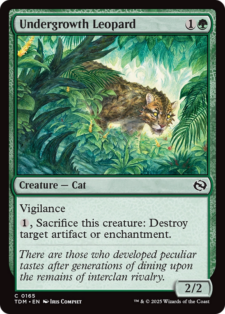 Undergrowth Leopard [Tarkir: Dragonstorm] | Good Games Cannington