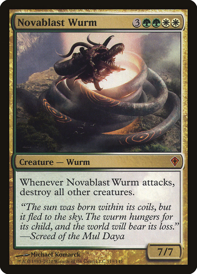 Novablast Wurm 119/145 (Worldwake)  | Good Games Cannington