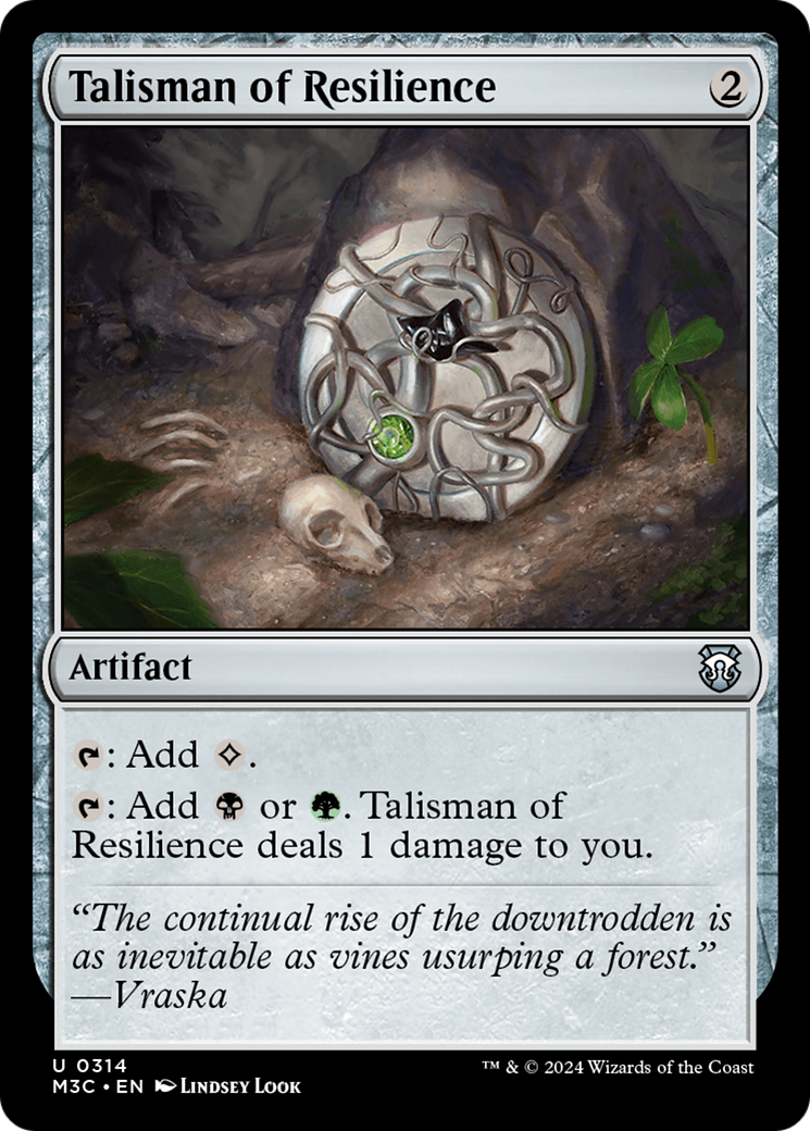 Talisman of Resilience (Ripple Foil) [Modern Horizons 3 Commander] | Good Games Cannington