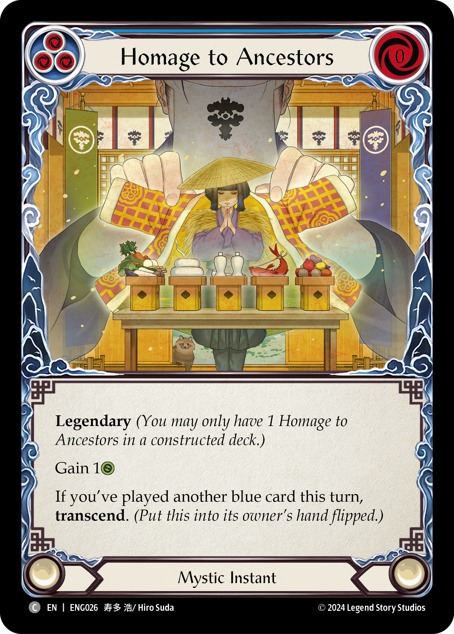 Homage to Ancestors [ENG026] (Part the Mistveil Enigma Blitz Deck) | Good Games Cannington